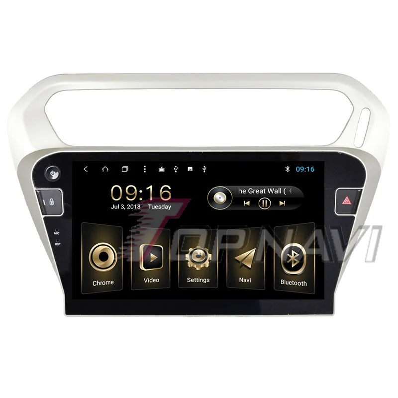 android car stereo 2 din quad core For Citroen C-Elysee 2014