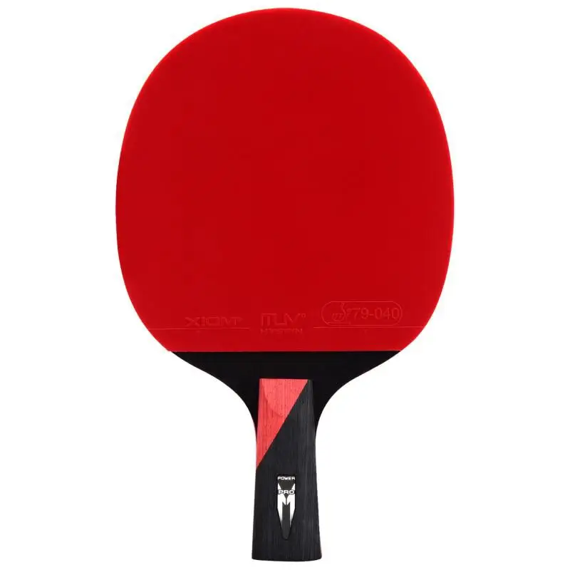 Xiom Профессиональный ракетка для настольного тенниса лезвие резиновые Прыщи В пинг ракетки для понга Высокое качество 6/7/8/9 звезд - Цвет: 7 star short handle