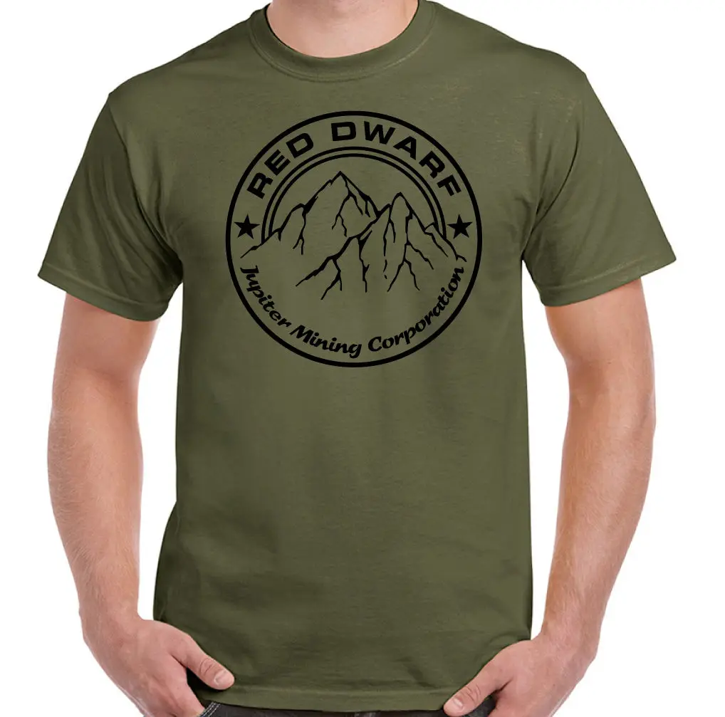 

Jupiter Mining Corporation Corp Mens Funny Red Dwarf T-Shirt TV Programme Show Fashion Design Free Shipping Mens free shipping