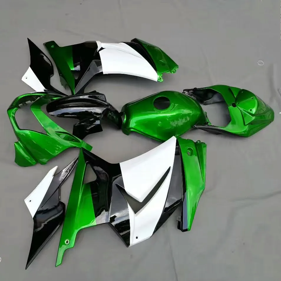 Мотоцикл зеленый обтекатель кузова для Kawasaki Ninja 250 250R ZX250R EX250 2008-2011 2010 2009 Ninja250R обтекатели впрыска