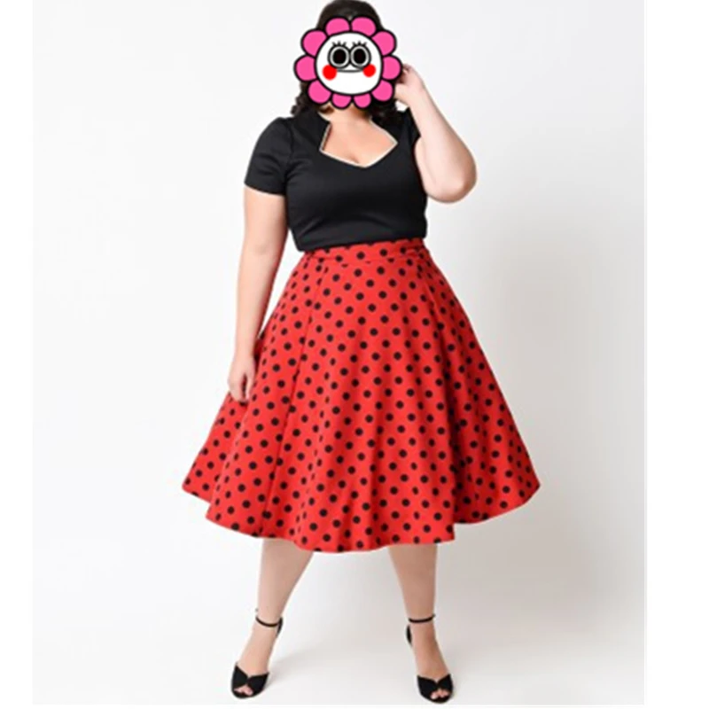 Sexy 2016 women red polka dots dress ...