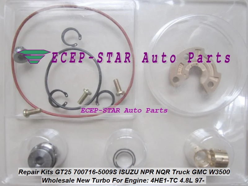 JC-Turbo Repair Kit GT25 700716-5009S 700716 For ISUZU NPR NQR Truck For GMC W3500 97- 4HE1 4HE1-TC 4.8L (1)