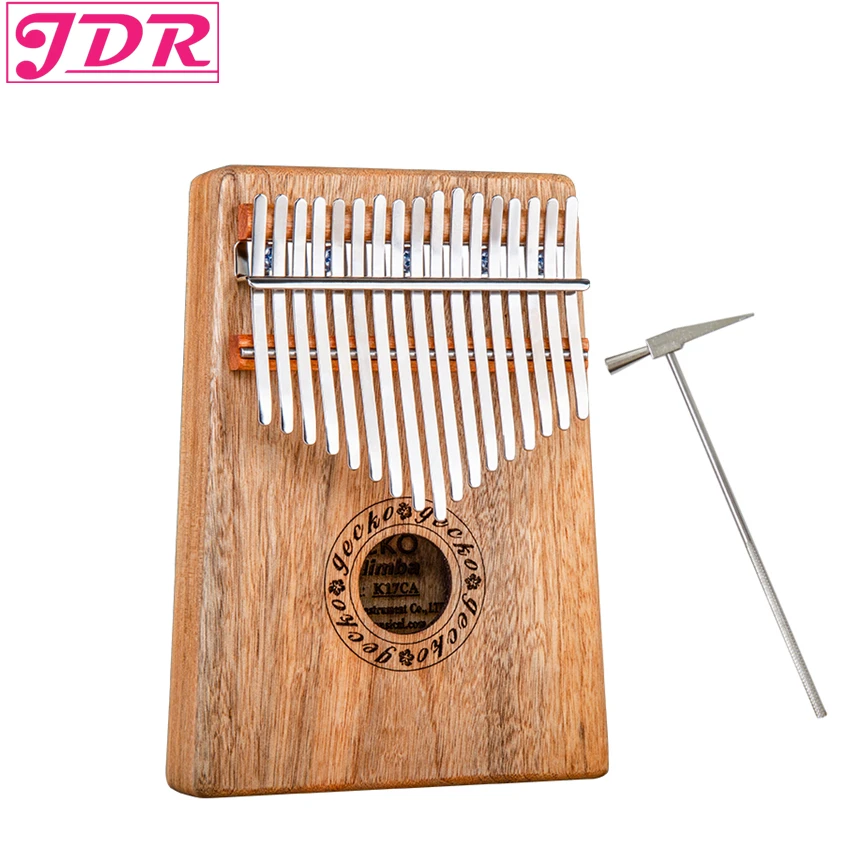 Скидка JDR 17 ключ палец калимба Mbira Sanza большой палец пианино карманный размер поддерживающая сумка Gecko клавиатура Marimba деревянный музыкальный инстр...