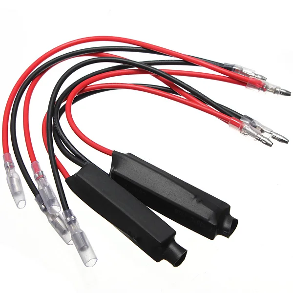 

FURX 2PCS Motorcycle Turn Signal Indicator LED Load Resistor Flash Blinker Fix Error