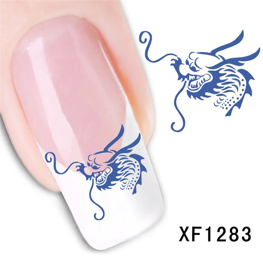 

Nail Art Sticker Fresh Style Flower Print 3D Nail Art Stickers Manicure Adhesive Transfer Decals 3d nail sticker flowers New