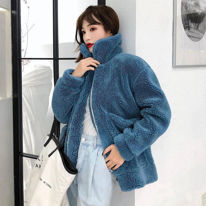 ZADORIN, Новое поступление, зимнее плюшевое пальто для женщин, высокое качество, толстое теплое пальто из искусственного меха, большие размеры, мохнатая куртка с плюшевым мишкой, abrigo mujer