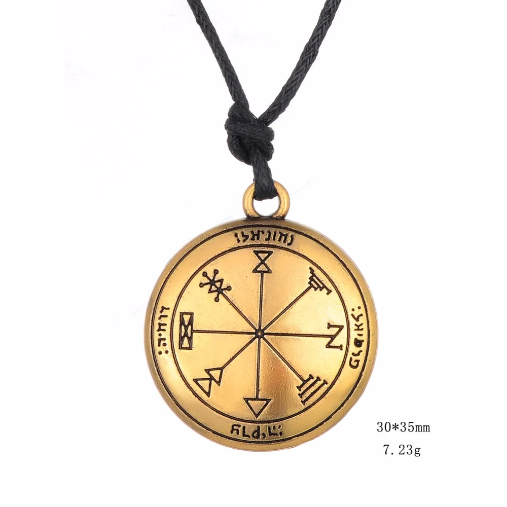 Dawapara ожерелье Соломон печать кулон талисман Pentacle of Jupiter kabbalah Wiccan Большое модное