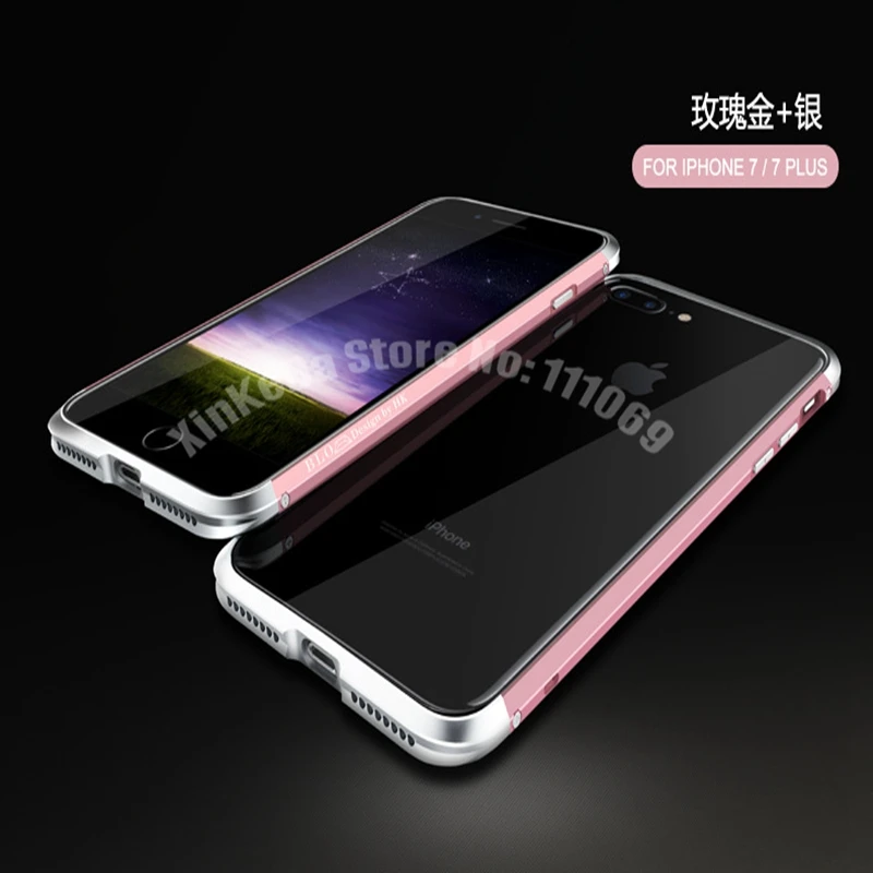 Bumper para Iphone Botão para Iphone7 Ultrafino Aviação Aluminum 7 6 s Plus Prismatic Forma Quadro Metal Cover Bumper 20 Pcs Dhl 16 Telefonia e Comunicação
