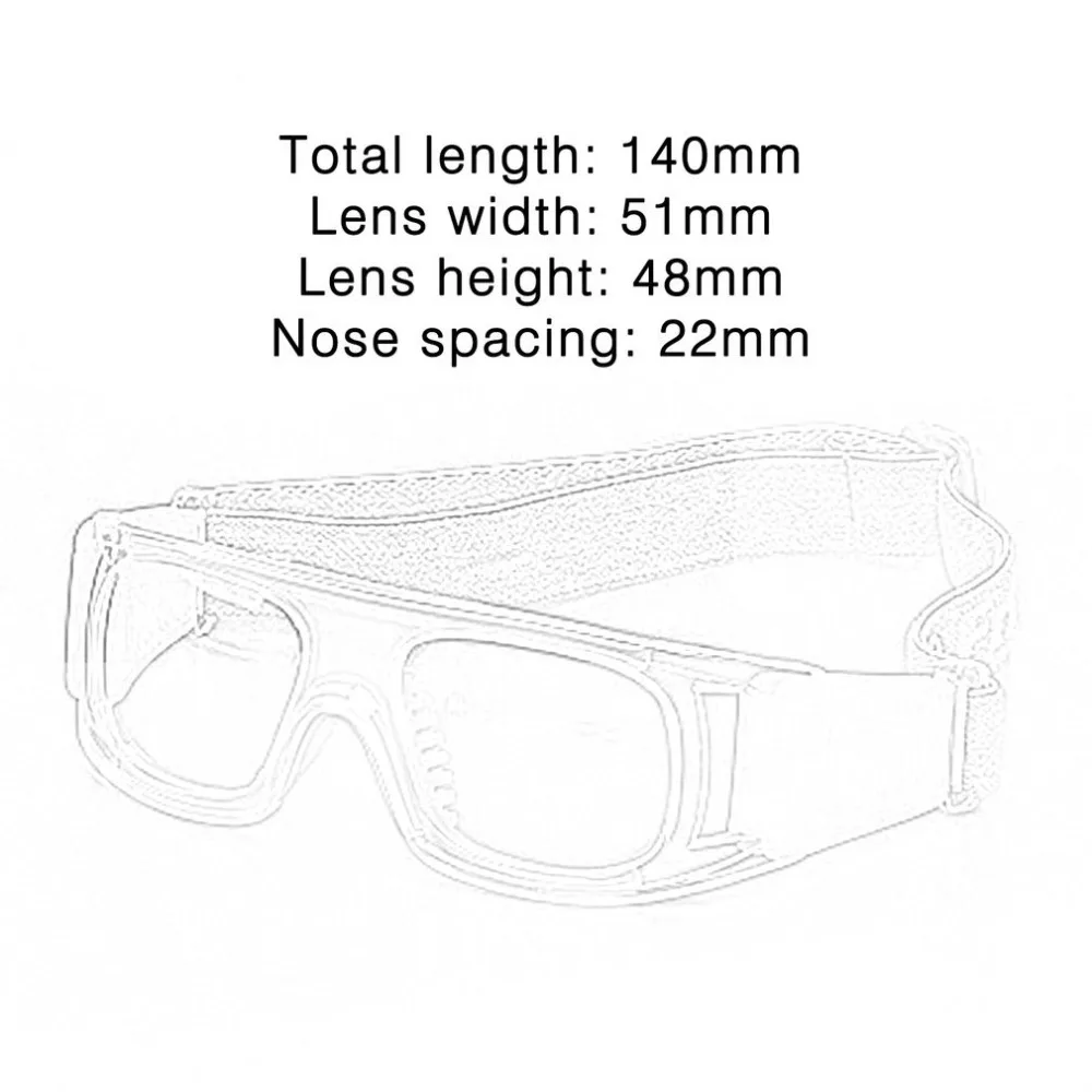 Анти-ударопрочные спортивные баскетбольные футбольные очки дышащие взрослые ПК линзы защитные очки для глаз