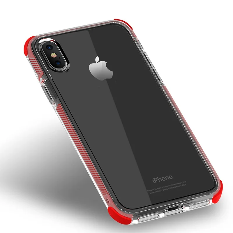 

Phone Case for Iphone X 6 7 8 6s 7 Plus and Iphone7 Transparent Air Cushion Anti-knock TPU+TPE Material Soft Cover Iphone 7 Case