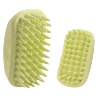 

Pet Soft Rubber Brush for Bath Grooming Dogs Durable Massage Comb for Hair Knots Removing Supplies Colors Random 1pc