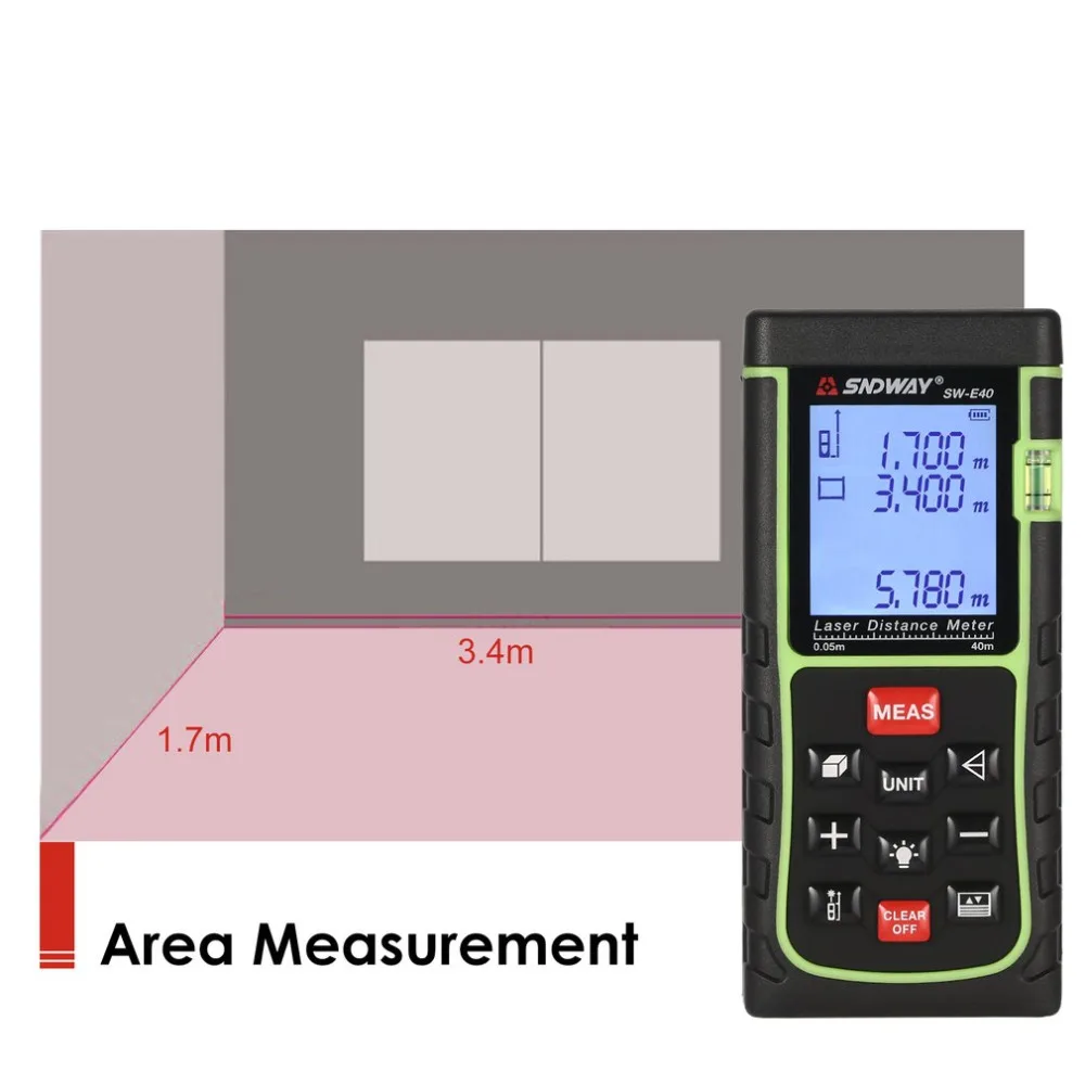 Лазер sndway дальномер 40 м 50 м 60 м 70 м 80 м 100 м 120 м 150 м дальномер trena лазерный дальномер сборка измерительное устройство линейка