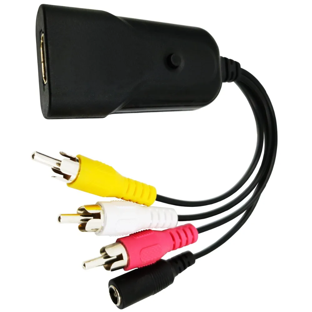 HDMI в Композитный RCA AV адаптер Поддержка HD 720P 1080P Mini hdmi2 av видео конвертер|Кабели HDMI|