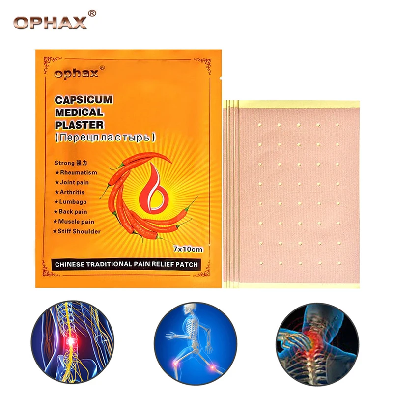 OPHAX 25pcs/5bags Chinese Herbal Relief Pain Patch Muscle Rheumatism