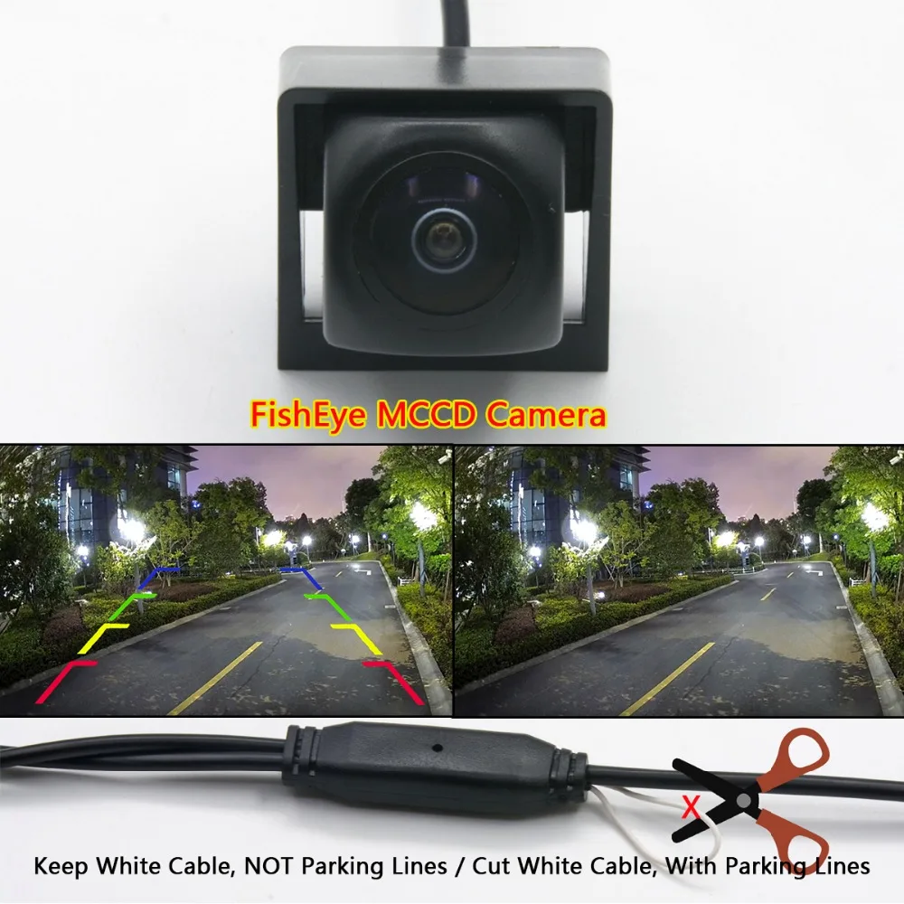 

Fisheye 1080P MCCD HD Backup Wireless Parking Monitor Reversing Rear View Camera For Ssangyong New Actyon Korando 2014 Car
