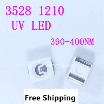 

1000pcs X 3528 UV LED beads 1210 purple 1210 UV LED Led Lamp SMD diode SMD LED 390NM-400NM Free Shipping SMT Reel