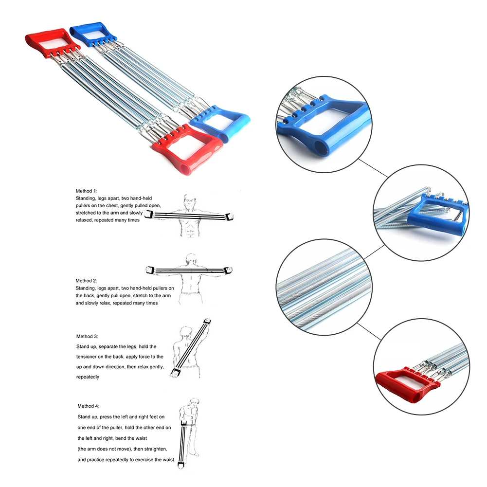 Грудь руку 5 расширитель пружины пластиковое оборудование для спортзала ручка натяжитель устройство для фитнеса рука тяга, тренажер academic