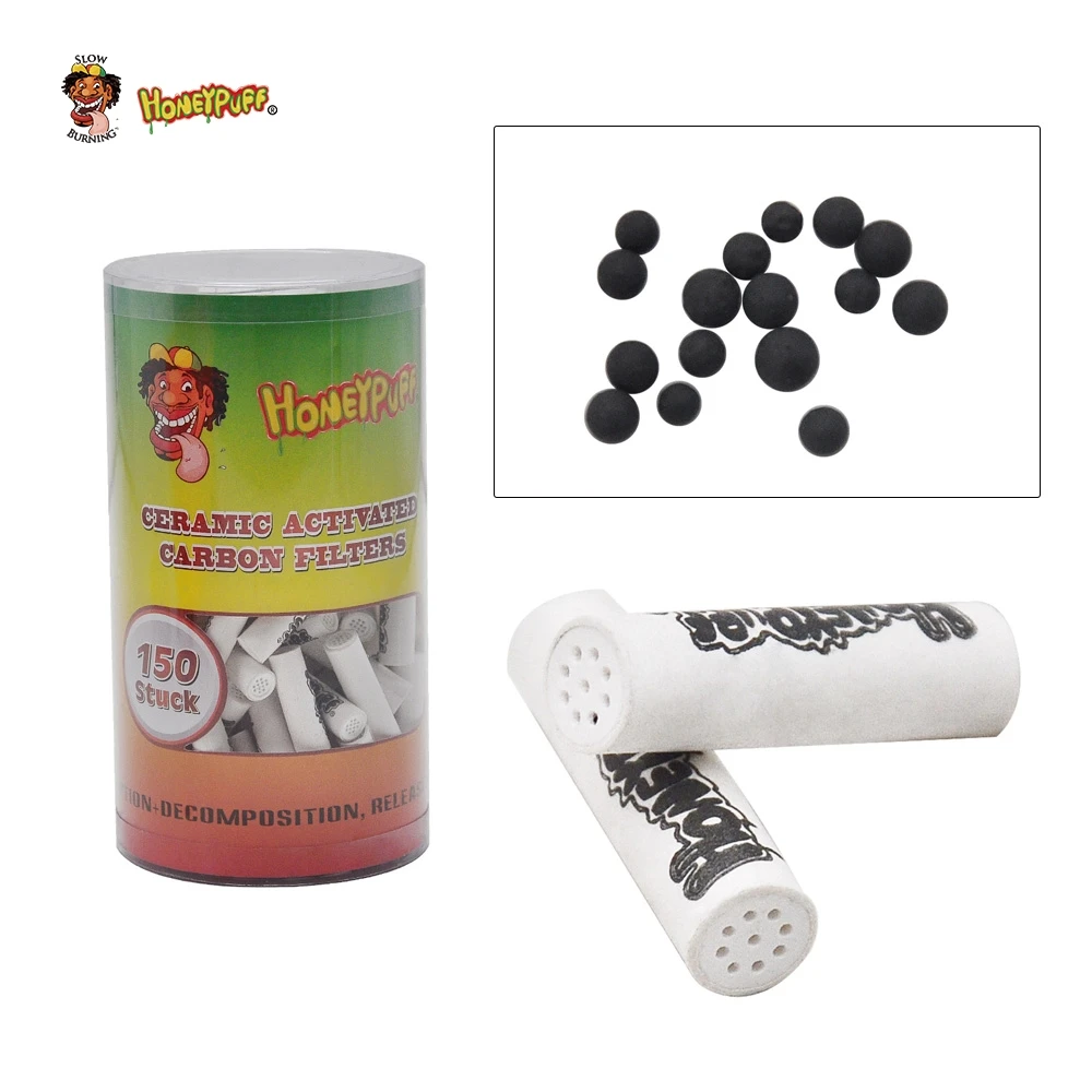 

HONEYPUFF Premium 150 Filters 9 MM Active Charcoal Pipe Filter Suit For Metal or Natural Wood Smoking Pipes Accessories