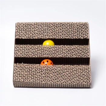 

Creative Cat Toys Cat Scratch Board Scratching Posts Claw Corrugated Pad With Bells For Cat Grind Claw Funny Toy