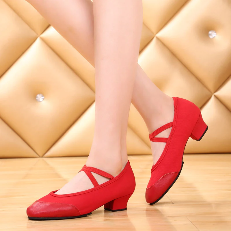 Женская обувь для латинских танцев обувь для современных персонажей женская обувь для латинских танцев Танго на резиновой подошве Современная обувь квадратный каблук 3,5 см VA30