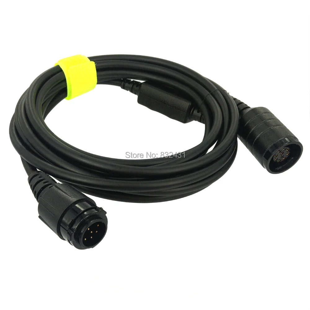 10 Pin Microphone Earpiece Extended Cable for Motorola M8268 Car Radio 7