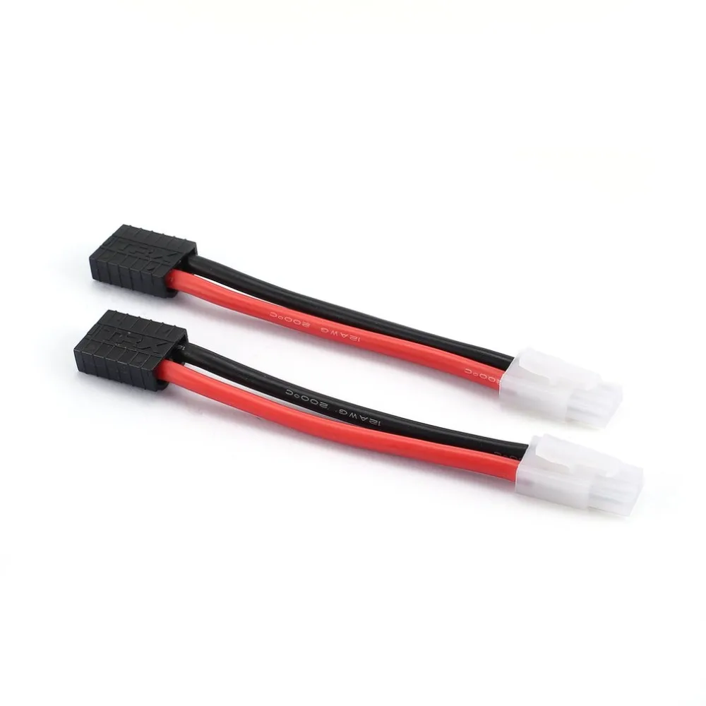 

2Pcs Traxxas Plug Female to Tamiya Head Male Connector Adapter for RC Car Vehicle Model Battery Charge Spare Parts Accessories