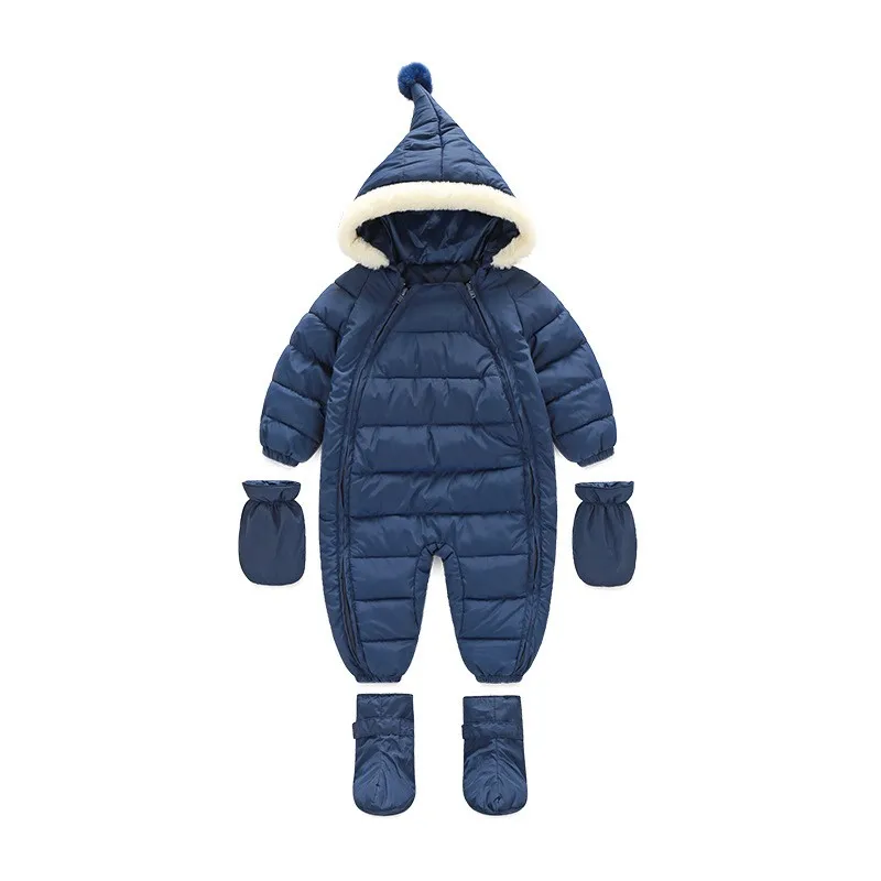 Cute Winter Down Baby Rompers Newborn Babies Costume Winter Clothes
