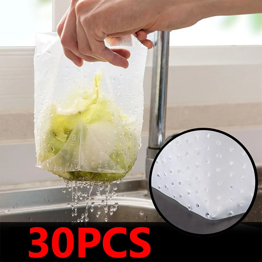 

40# 30Pcs Polyethylene Kitchen Garbage Filter Bag Sink Drain Hole Trash Strainer Kitchen Supplies Trash Filter Bag