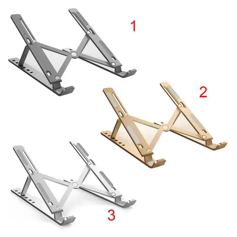 3 цвета, подставка для ноутбука, регулировка хранения, подставка для планшета из алюминиевого сплава, компьютерная подъемная полка, может регулироваться
