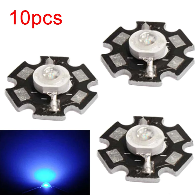 

Newest Useful 10 Pcs 3W Aquarium Fish Tank Extreme 460nm Royal Blue Plant Growth Lamp Light