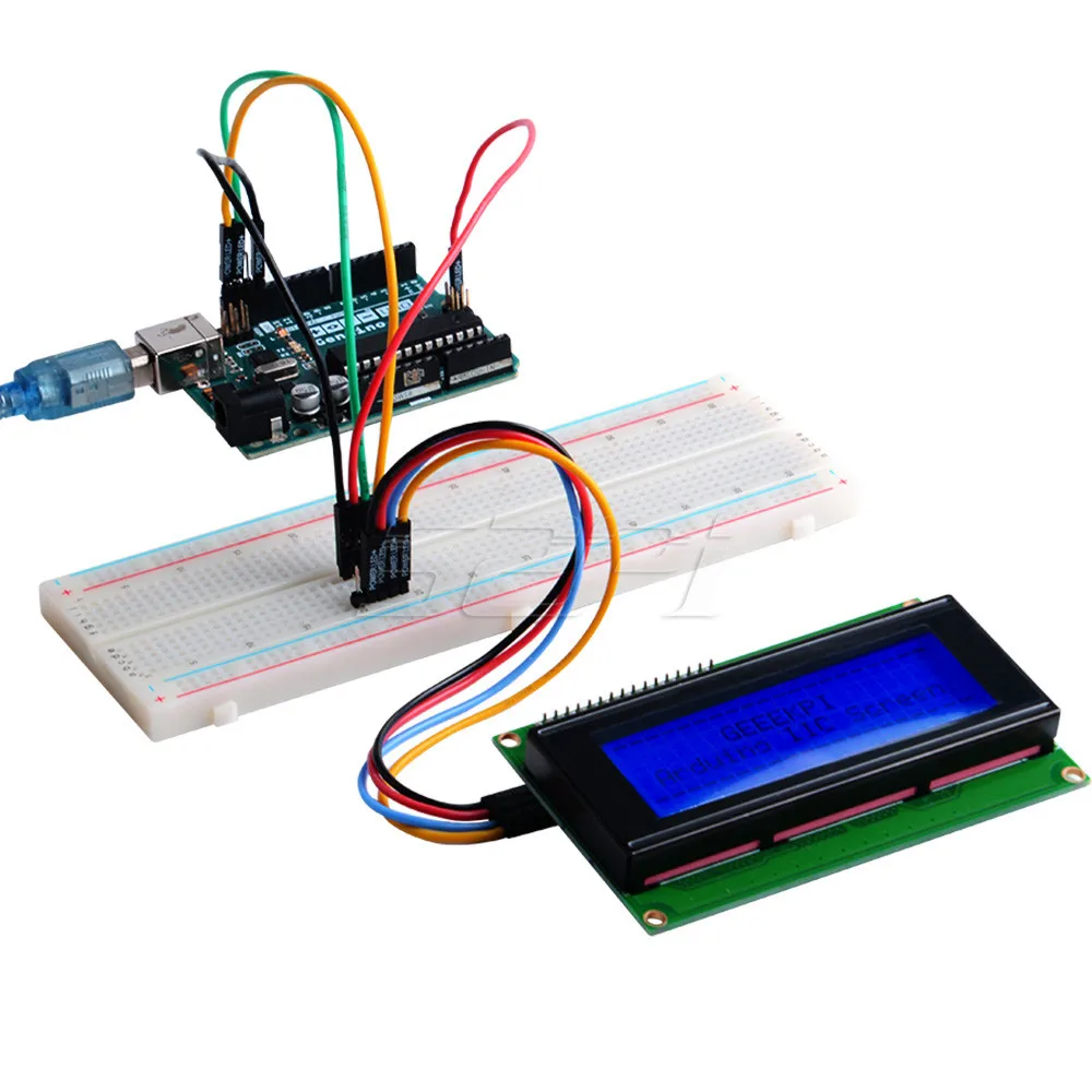 52Pi межсоединений интегральных схем/I2C 2004 20x4 персональный модуль lcd Дисплей, Поддержка I2C протокол, ЖК-дисплей 2004 Модуль щит для Raspberry Pi Arduino Uno