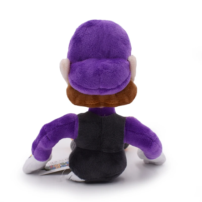 1Pcs 11inch 27cm Super Mario Plush Doll Soft Purple Waluigi Plush Toys Free Shipping