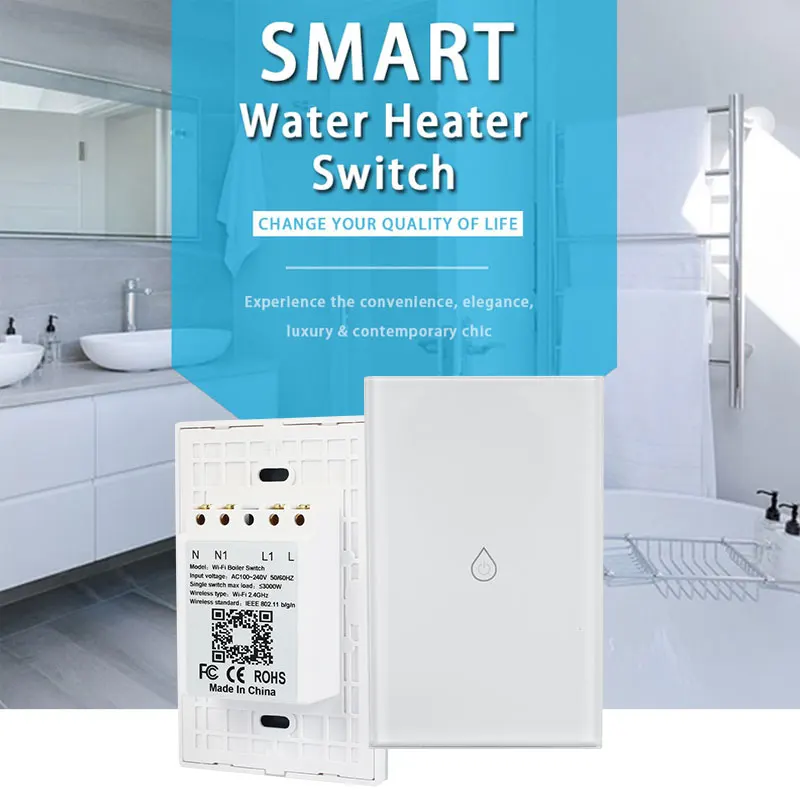 

Wifi Boiler Switch Water Heater Remote Control Timing 120 Type Wifi Water Heater Switch Wireless WiFi Automation