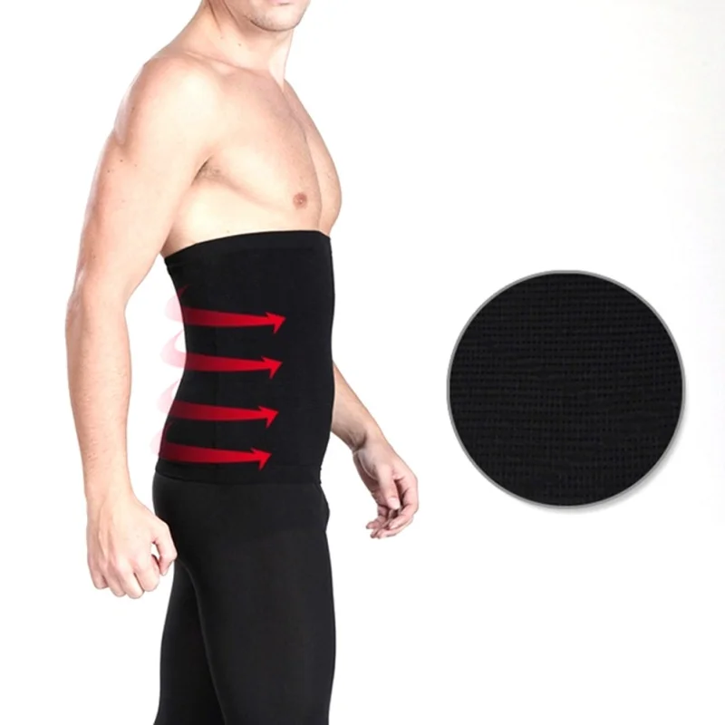 

Men's Back Support Brace Belt Lumbar Lower Waist Double Adjust Back Pain Relief Waist Support Black