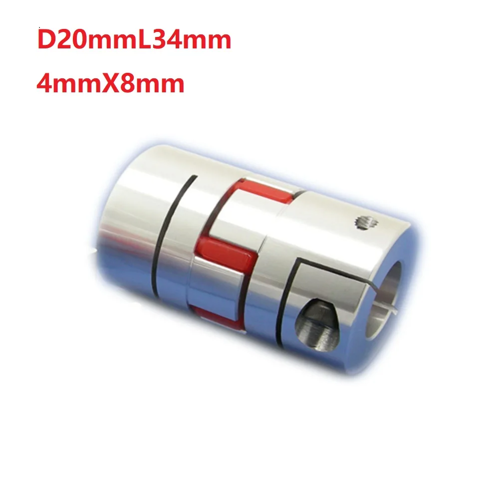 

1pcs 4x8 D20L34 Aluminium Shaft Plum Coupling Motor Connector Flexible shaft Coupling CNC Parts