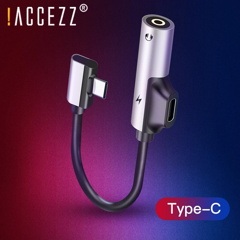 

!ACCEZZ USB Type C Adapter For Xiaomi Mi 6 5 Huawei Mate 10 Pro Fast Headphone Jack Splitter Charging Audio Earphone Connector