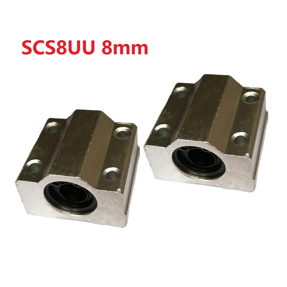 

2PCS scs8uu 8mm sc8uu Linear Motion Ball Bearing CNC Slide Bushing for linear shaft 3D printer parts