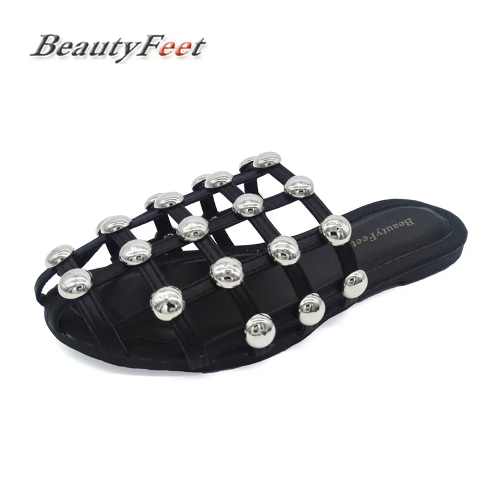 Summer Slippers Female Hollow Flat Cool Slippers Women Shoes Woman