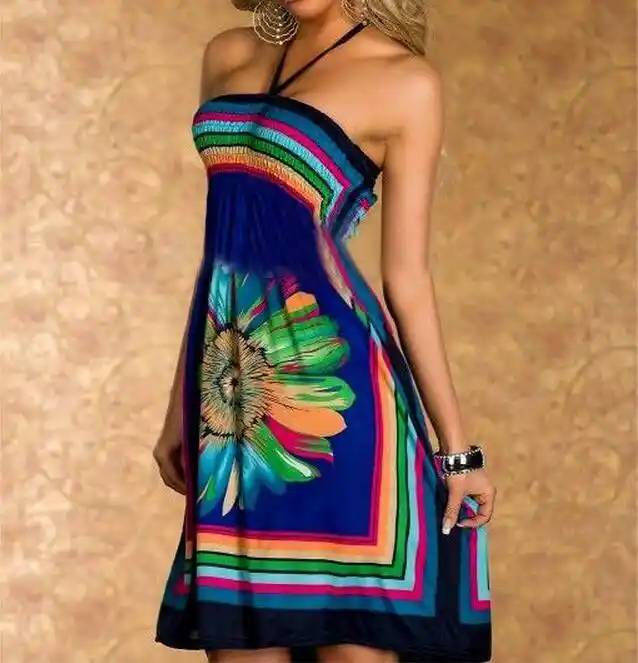 Boho Summer Women Dress Sexy Sundresses 