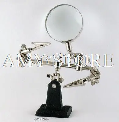 

Helping Third Hand Magnifier Soldering Iron Stand Magnifying Clamp Jewelry PCB Jig Tool Welding PCB Board