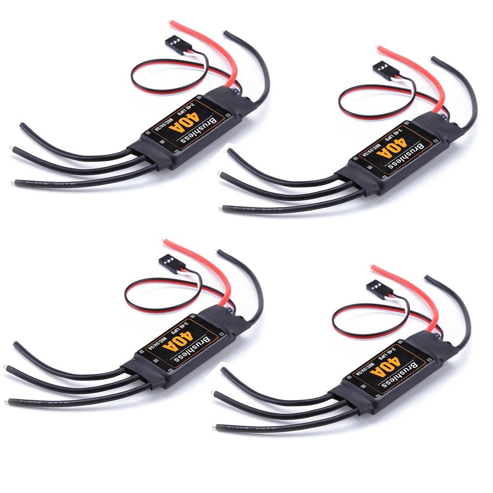 Details about   4pcs/lot Brushless 40A ESC Speed Controler 2-4S With 5V 3A UBEC For RC FPV