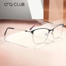 Женские очки в металлической оправе, новинка, очки кошачий глаз по рецепту, Ретро стиль, женские очки, винтажные оптические очки