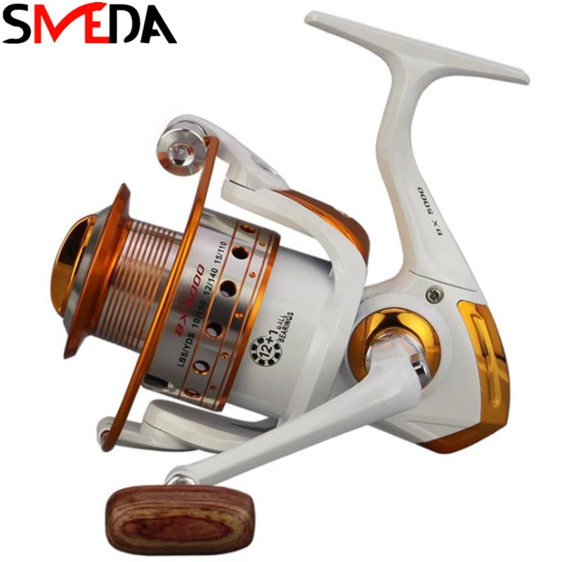 

Carretilha 12BB Fishing Reel Gear Ratio 5.2:1 1000-9000 Spinning Fishing Reel Pesca Fishing Reel Fishing Tools