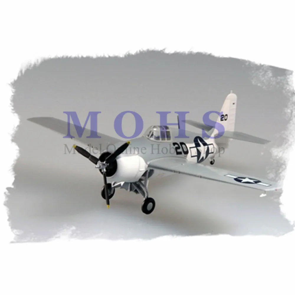 

EASY MODEL 37250 1/72 Assembled Model Scale Finished Model Scale Airplane Scale WW II Aircraft Warbird WILDCAT F4F-4 VC-36 USS