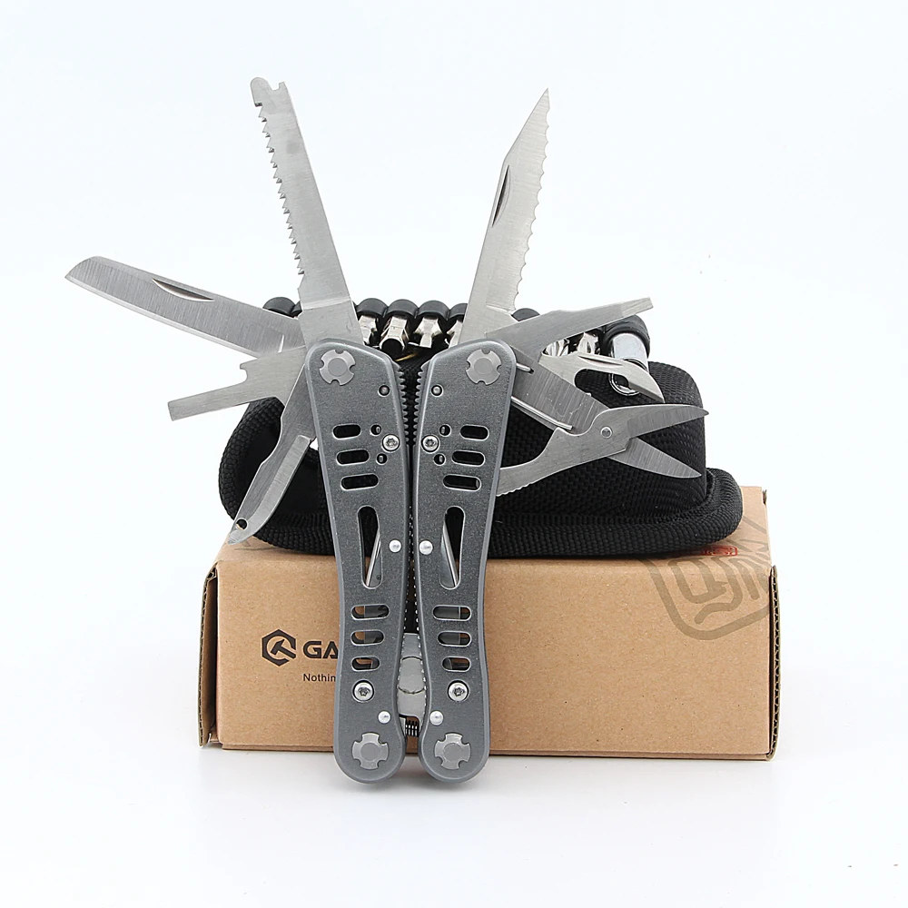 

Ganzo G203 22in1 Multi Pliers Outdoor Multi Tool Camping Tool w/ Nylon pouch & Box