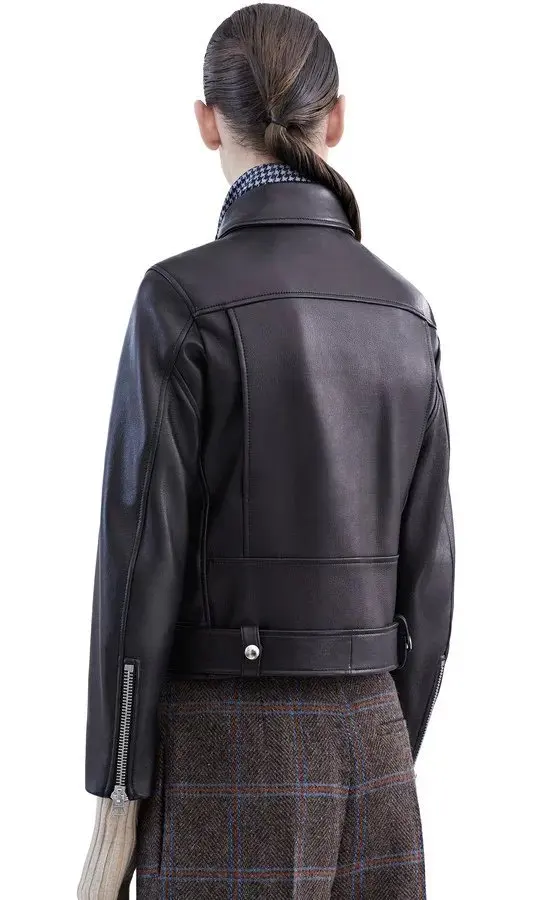 FTLZZ новые модные женские осенние зимние черные Куртки из искусственной кожи базовое пальто на молнии байкерская куртка с отложным воротником
