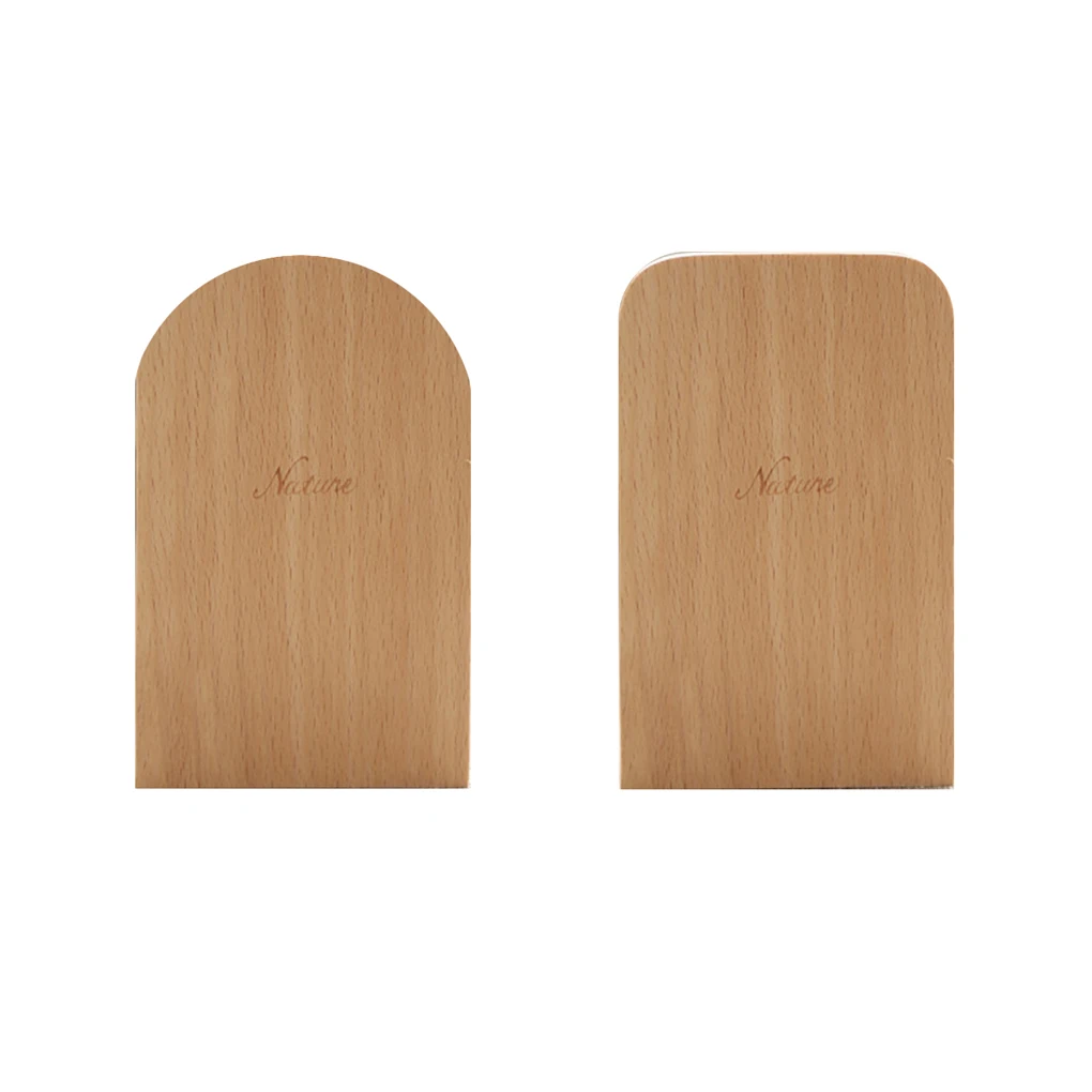 

HOT SALE 2019 Nature Wood Book Stand Anti-skid Bookends Book Ends Shelf Holder Student use