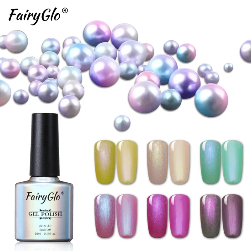 

FairyGlo Nail Polish Shell Gel 10ML UV Gel LED Nails Primer Nail Polishers Soak Off Gel Varnish Long Lasting Lacquer Gelpolish