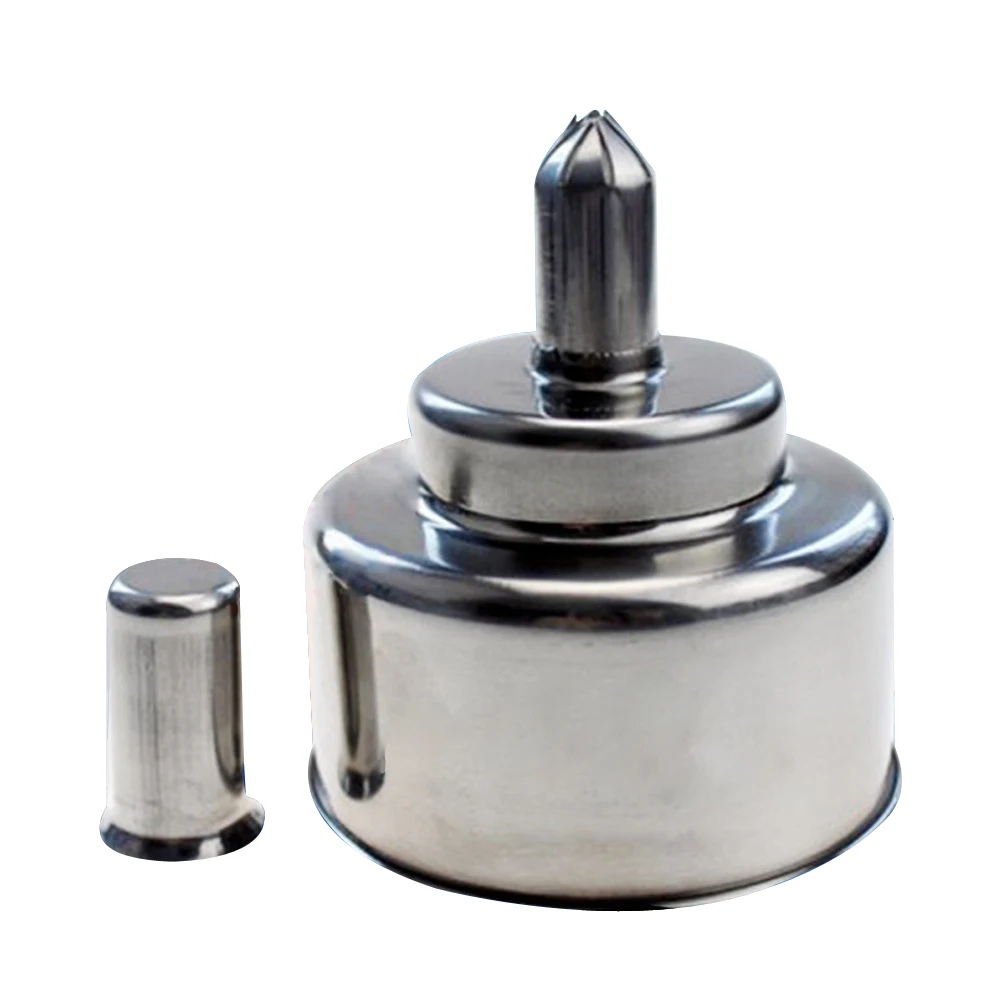 Metal Stainless Steel Alcohol Lamp 200 Ml (including The Wick