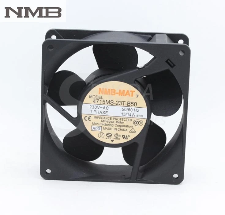 for NMB 12cm 12038 230v Cabinet Cooling fan 4715MS-23W-B5A 